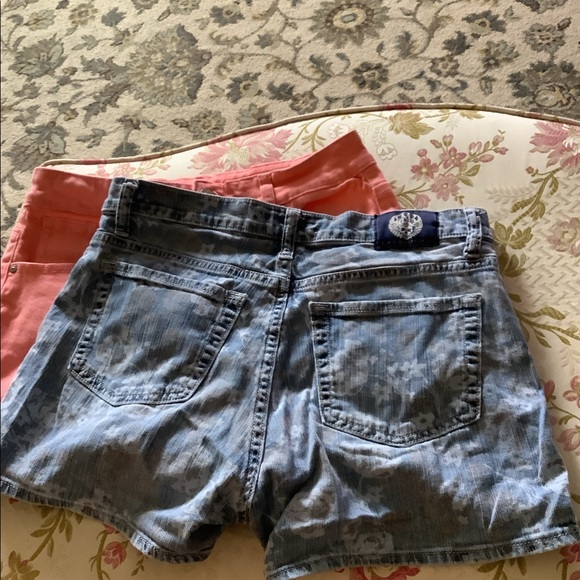 Rock& Republic & No Boundries bundle shorts 2 pair peach high rise & jean - Picture 9 of 14